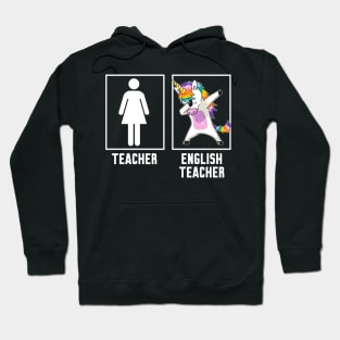 Teacher vs English teacher Hoodie